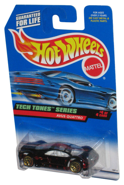 Hot Wheels Tech Tones Series 4/4 (1997) Black Avus Quattro Toy Car #748