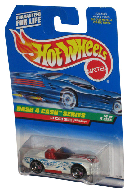 Hot Wheels Dash 4 Cash Series 4/4 (1997) White Dodge Viper RT/10 Toy Car #724