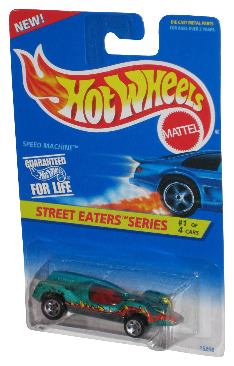 Hot Wheels Street Eaters Series 1/4 (1995) Green Speed Machine Toy Car #412