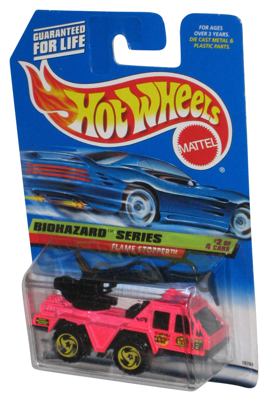 Hot Wheels Biohazard Series 2/4 (1997) Pink Flame Stopper Toy Truck #718