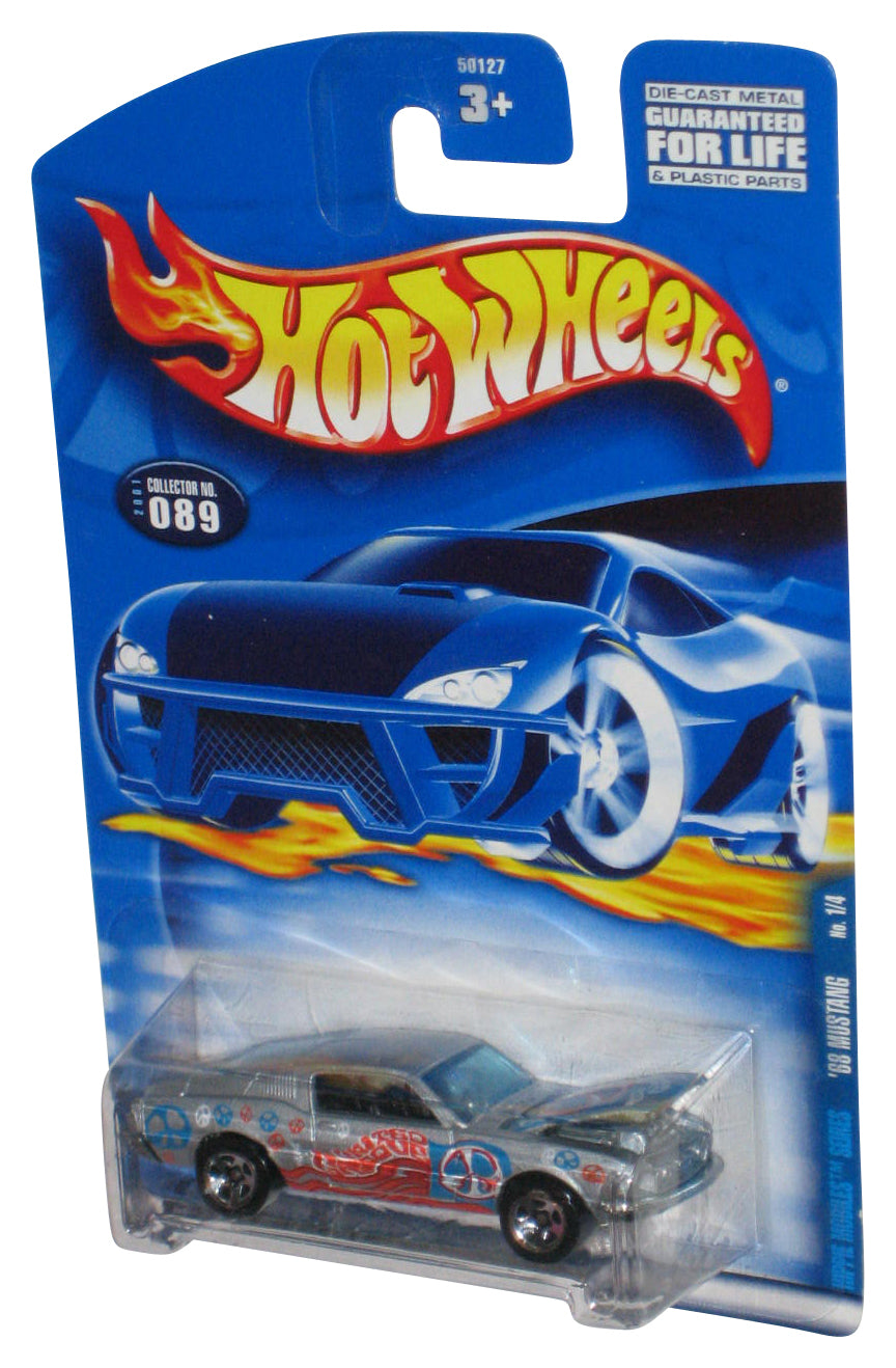 Hot Wheels Hippie Mobile (2001) Silver '68 Mustang Toy Car #089