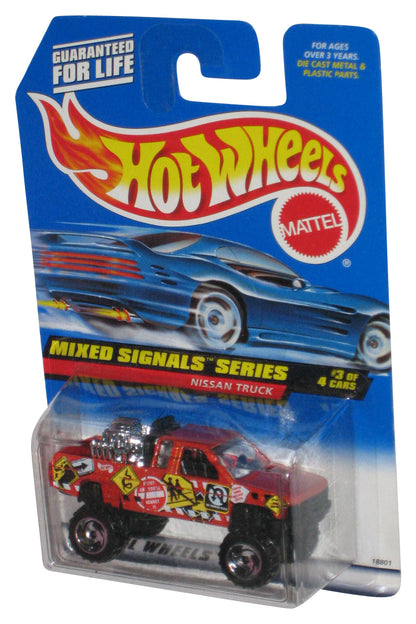 Hot Wheels Mixed Signal Series 3/4 (1996) Orange Nissan Truck Toy #735