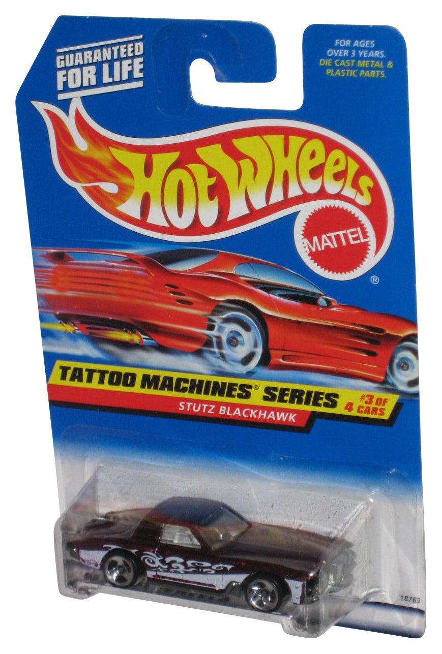 Hot Wheels Tattoo Machines Series 3/4 (1997) Stutz Blackhawk Red Toy Car #687