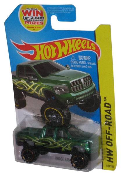 Hot Wheels HW Off-Road (2013) Green Dodge Ram 1500 Toy Truck 133/250