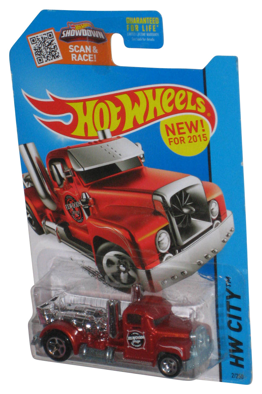 Hot Wheels HW City (2015) Mattel Red Turbine Time Toy Truck 2/250