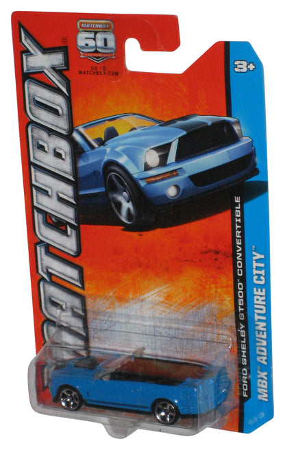 Matchbox MBX Adventure City (2012) Blue Ford Shelby GT500 Convertible Car 55/120