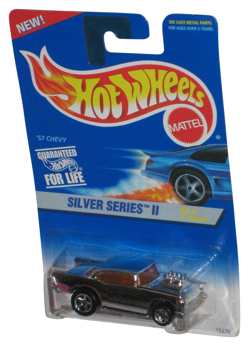 Hot Wheels Silver Series II 3/4 (1995) Mattel '57 Chevy Toy Car #422