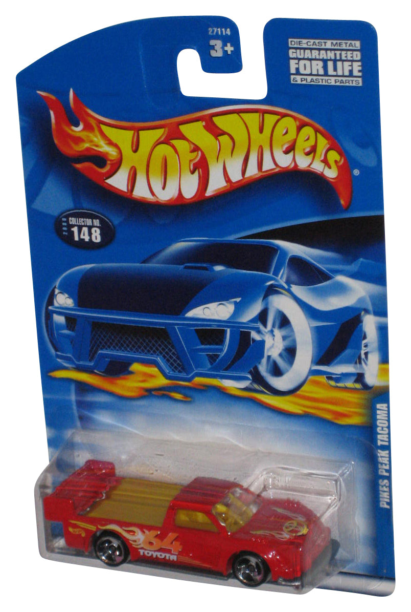 Hot Wheels Pikes Peak Tacoma (2000) Red Die-Cast Toy Truck #148