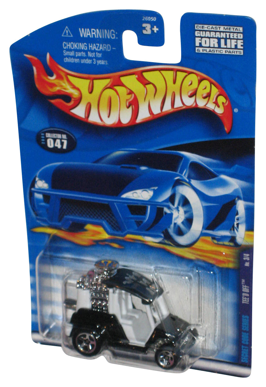 Hot Wheels Secret Code Series 3/4 (2000) White & Black Tee'd Off Toy Car #047
