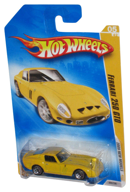 Hot Wheels 2009 New Models 05/42 Yellow Ferrari 250 GTO Toy Car 005/190