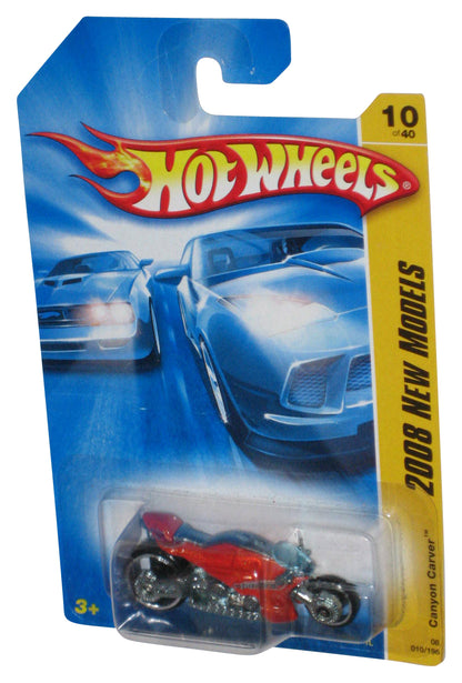 Hot Wheels 2008 New Models Orange Canyon Carver Toy Motorcycle Bike 010/196