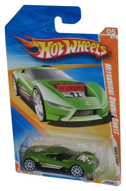 Hot Wheels Track Stars '10 Green Mitsubishi Double Shotz Toy Car 061/240