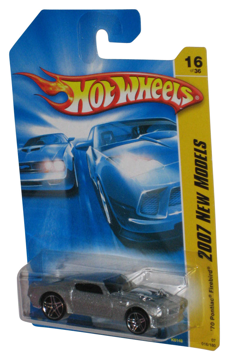 Hot Wheels 2007 New Models Silver '70 Pontiac Firebird Toy Car 016/180