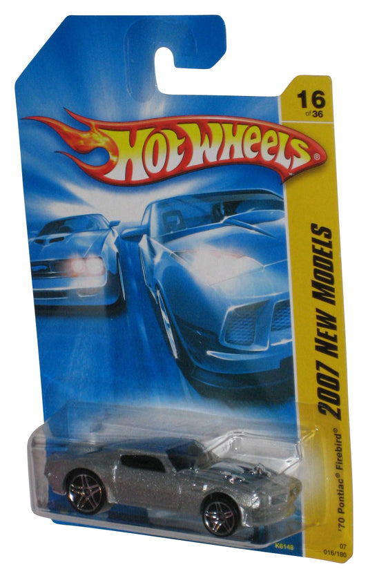 Hot Wheels 2007 New Models Silver '70 Pontiac Firebird Toy Car 016/180