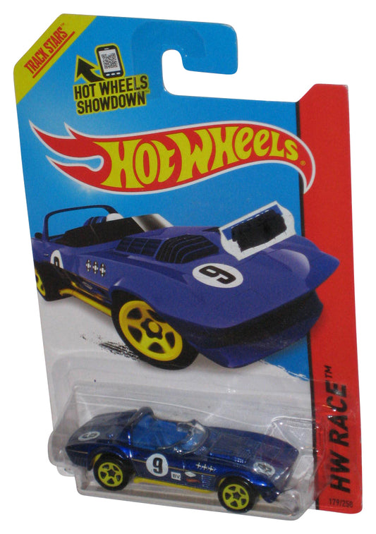 Hot Wheels HW Race (2013) Blue Corvette Grand Sport Roadster Toy Car 179/250
