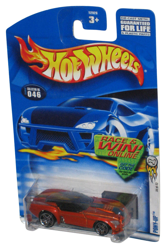 Hot Wheels Pony-Up 34/42 (2002) Mattel Burnt Orange Die-Cast Toy Car #046