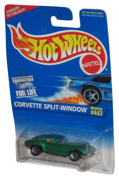Hot Wheels Green Corvette Split-Window (1995) Mattel Die-Cast Toy Car 447
