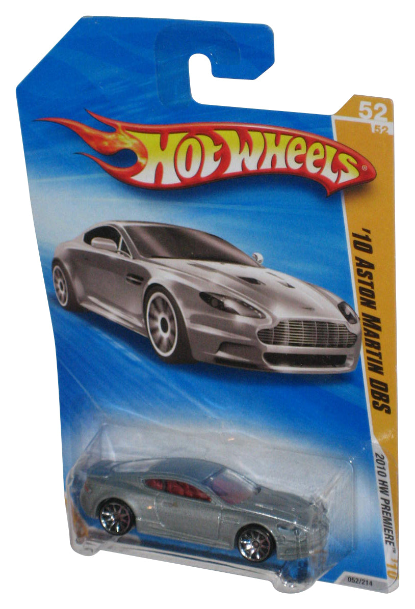 Hot Wheels 2010 HW Premiere Silver '10 Aston Martin DBS Toy Car 52/214