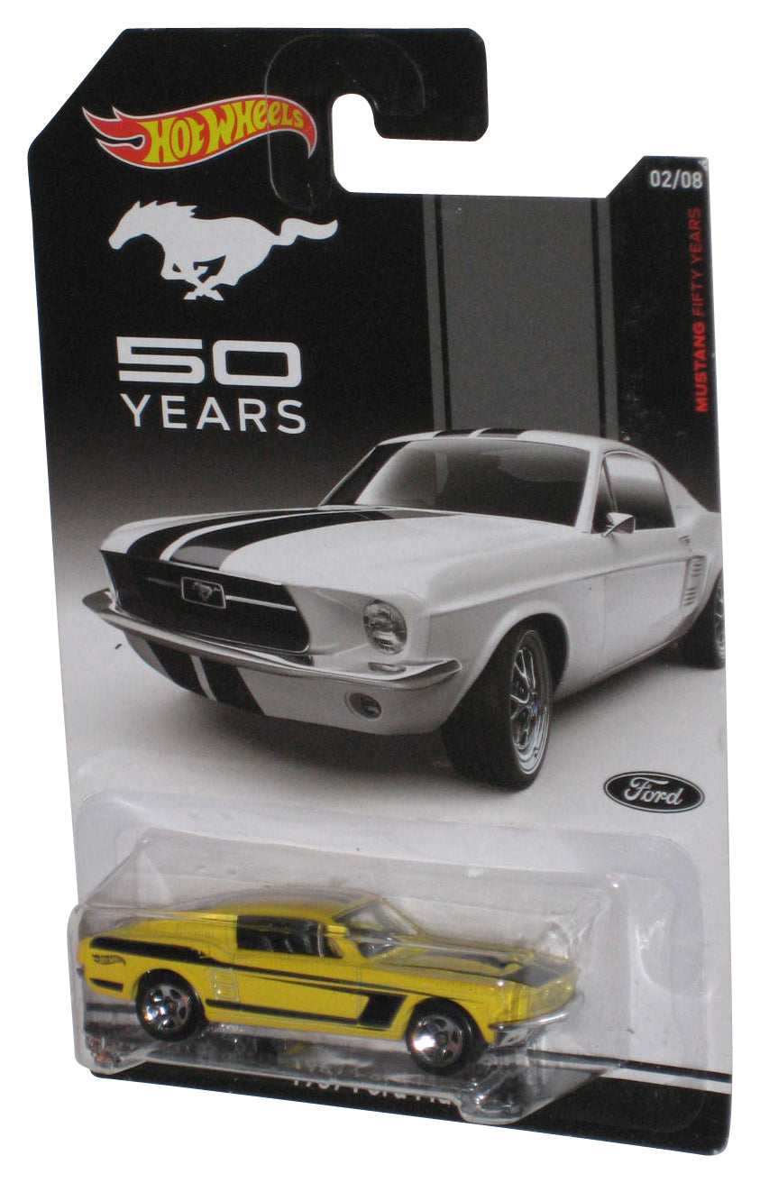 Hot Wheels 50 Years Yellow 1967 Ford Mustang (2013) Mattel Toy Car 2/8