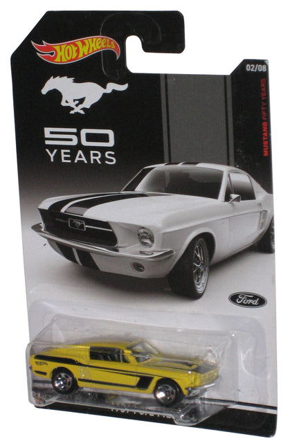 Hot Wheels 50 Years Yellow 1967 Ford Mustang (2013) Mattel Toy Car 2/8