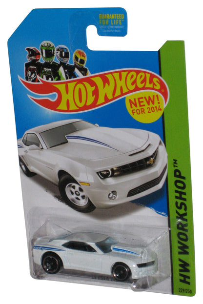 Hot Wheels HW Workshop (2014) White '14 Copo Camaro Toy Car 229/250