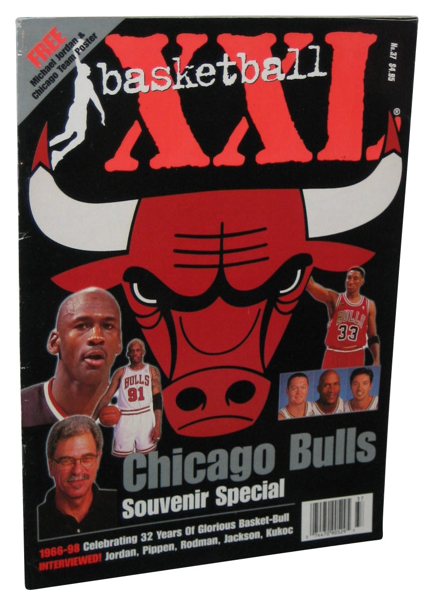 XXL Basketball Chicago Bulls Souvenir Special Magazine Book w/ Michael Jordan Team Poster