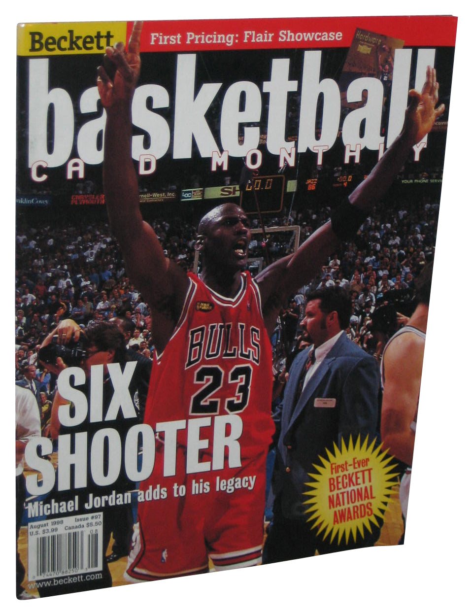 Beckett NBA Basketball Michael Jordan August 1998 Magazine Book #97
