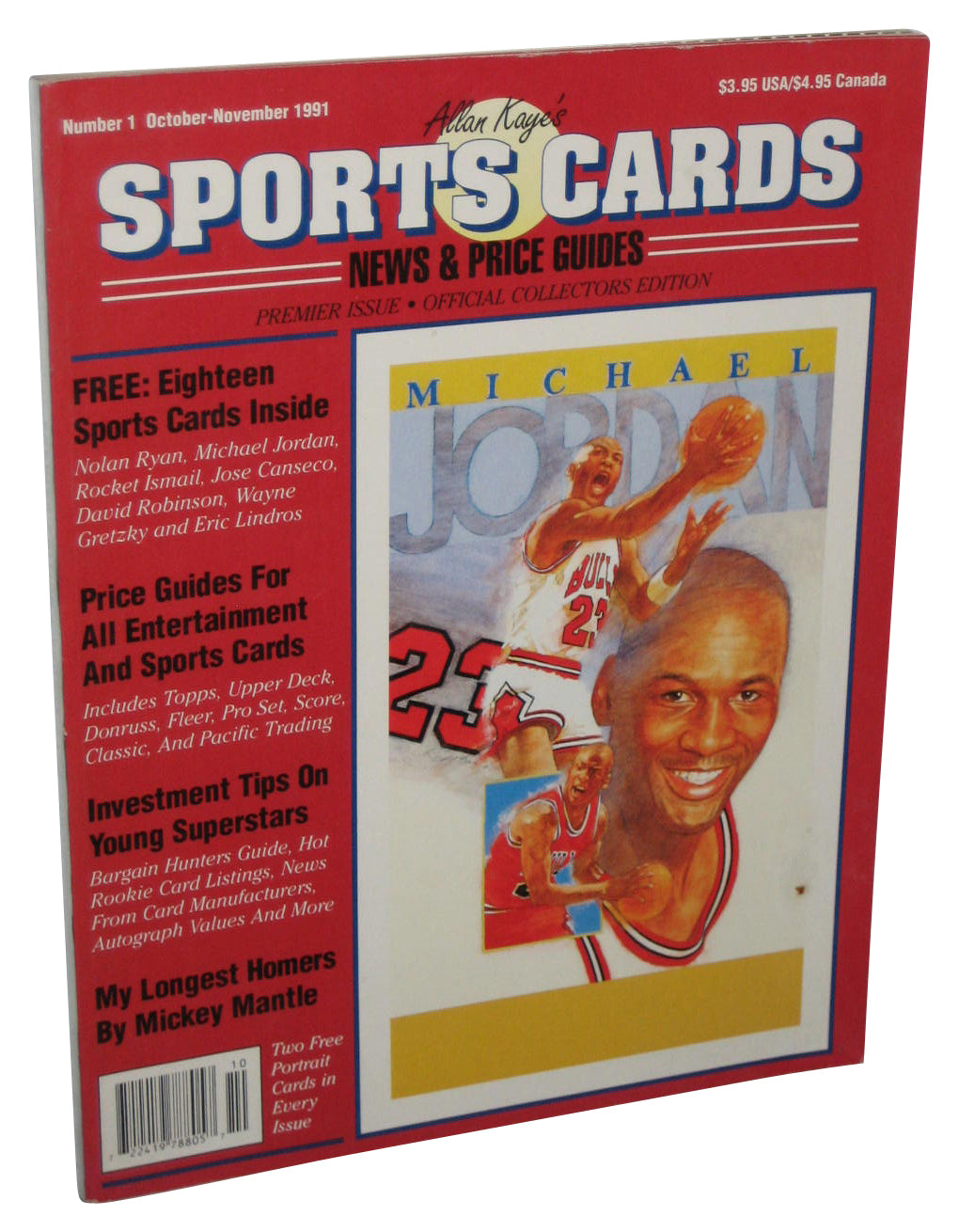 Allan Kaye's Sports Cards News & Price Guide Oct/Nov Michael Jordan Magazine Book No. 1