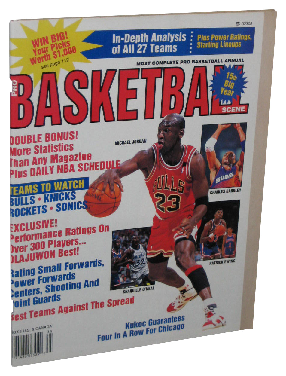 NBA Basketball Scene 15th Big Year 1992 Michael Jordan Magazine Book