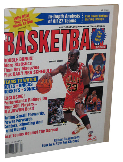 NBA Basketball Scene 15th Big Year 1992 Michael Jordan Magazine Book