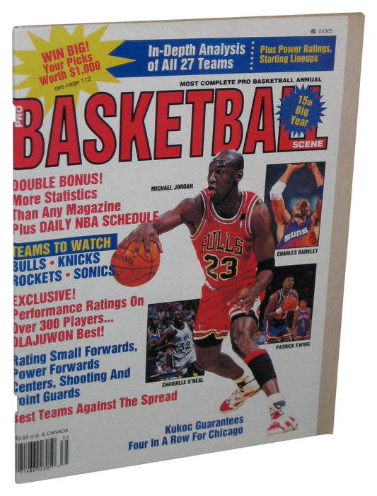 NBA Basketball Scene 15th Big Year 1992 Michael Jordan Magazine Book