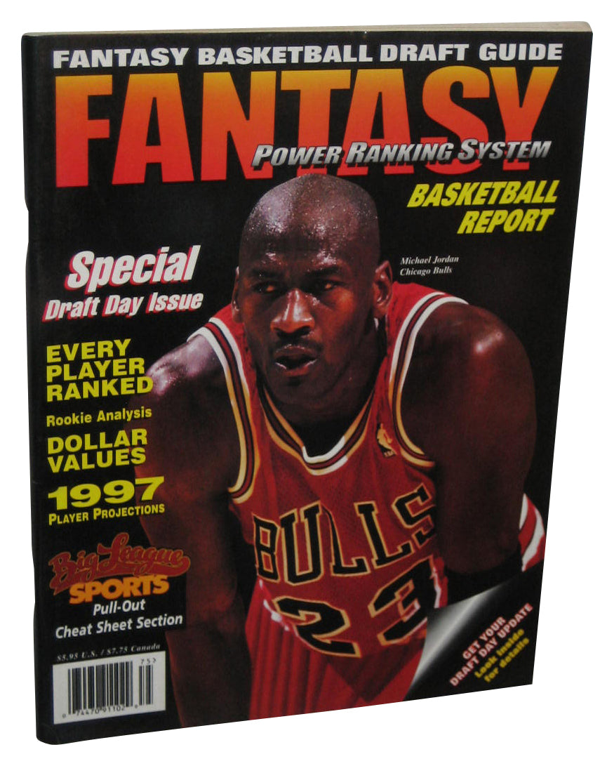 Fantasy NBA Basketball Draft Day Guide Special 1997 Michael Jordan Magazine Book
