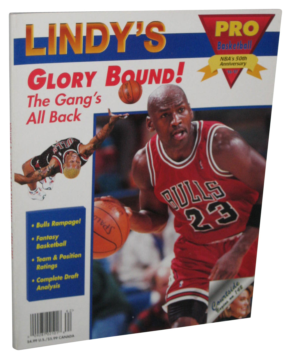 NBA Basketball Lindy's Glory Bound Pro 50th '96-'97 Michael Jordan Magazine Book