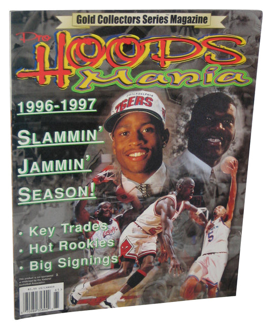 Pro Hoods Mania Gold Collector's 1996-1997 NBA Basketball Michael Jordan Magazine Book
