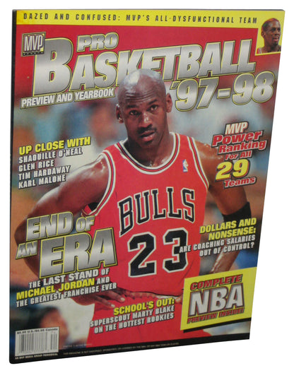 NBA Basketball Michael Jordan MVP Pro Preview & Yearbook '97-98 Magazine Book