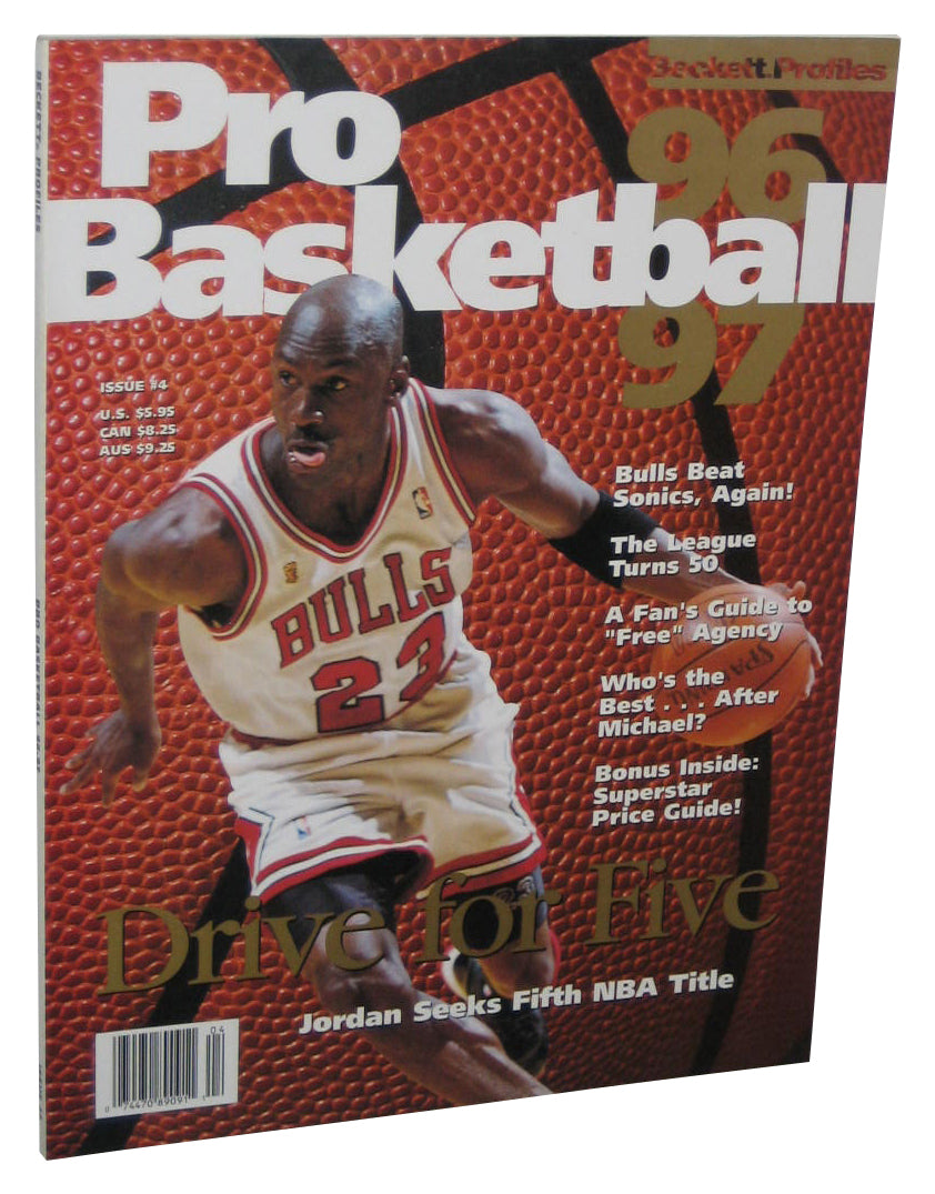Beckett NBA Basketball Michael Jordan 96-97 Drive For Five Magazine Book Issue 4