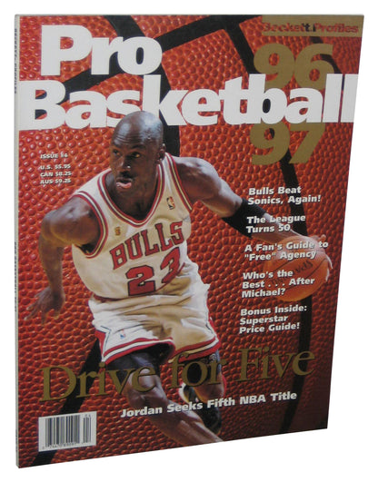Beckett NBA Basketball Michael Jordan 96-97 Drive For Five Magazine Book Issue 4