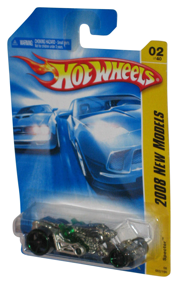 Hot Wheels 2008 New Models Silver & Green Spector Toy Car 002/196