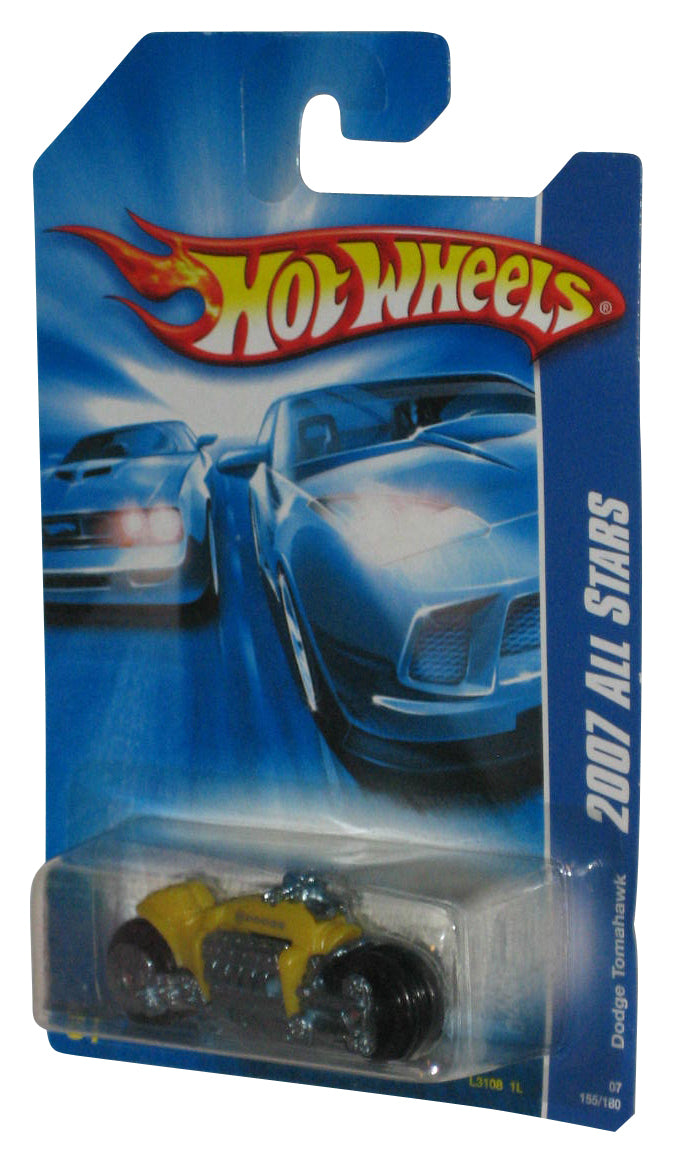 Hot Wheels 2007 All Stars Yellow Dodge Tomahawk Motorcycle Bike Toy 155/180