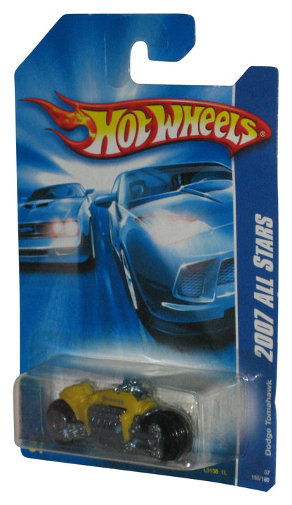 Hot Wheels 2007 All Stars Yellow Dodge Tomahawk Motorcycle Bike Toy 155/180