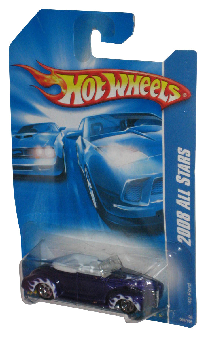Hot Wheels 2008 All Stars '40 Ford Purple Die-Cast Toy Car 069/196