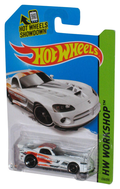 Hot Wheels HW Workshop (2013) White Dodge Viper SRT10 ACR Toy Car 236/250