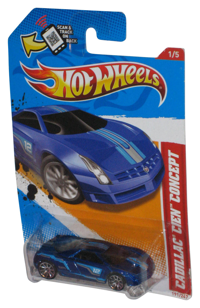 Hot Wheels Thrill Racers Space '12 Blue Cadillac Cien Concept Toy Car 191/247