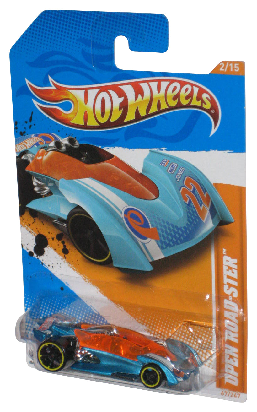 Hot Wheels Track Stars '12 Blue & Orange Open Road-Ster Toy Car 67/267