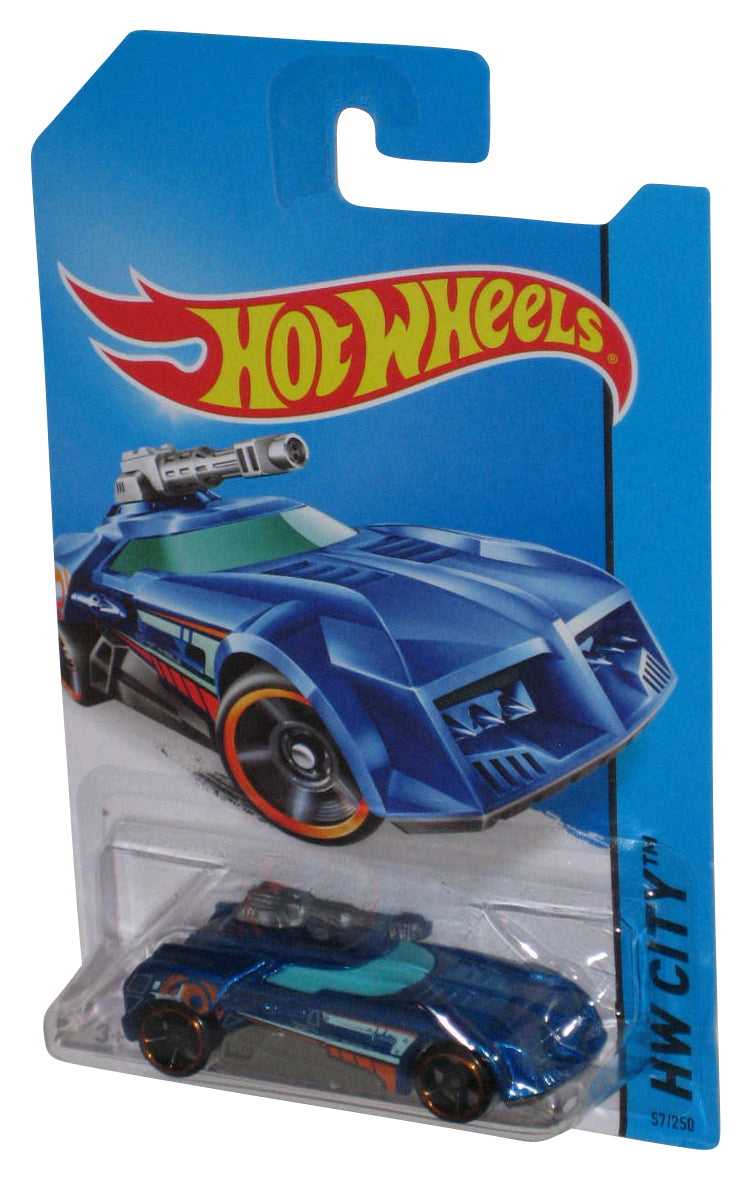 Hot Wheels HW City (2013) Blue Turbo Turret Die-Cast Toy Car 57/250