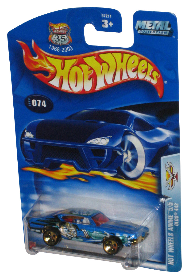 Hot Wheels Olds 442 (2003) Mattel Metal Collection Blue Toy Car #074