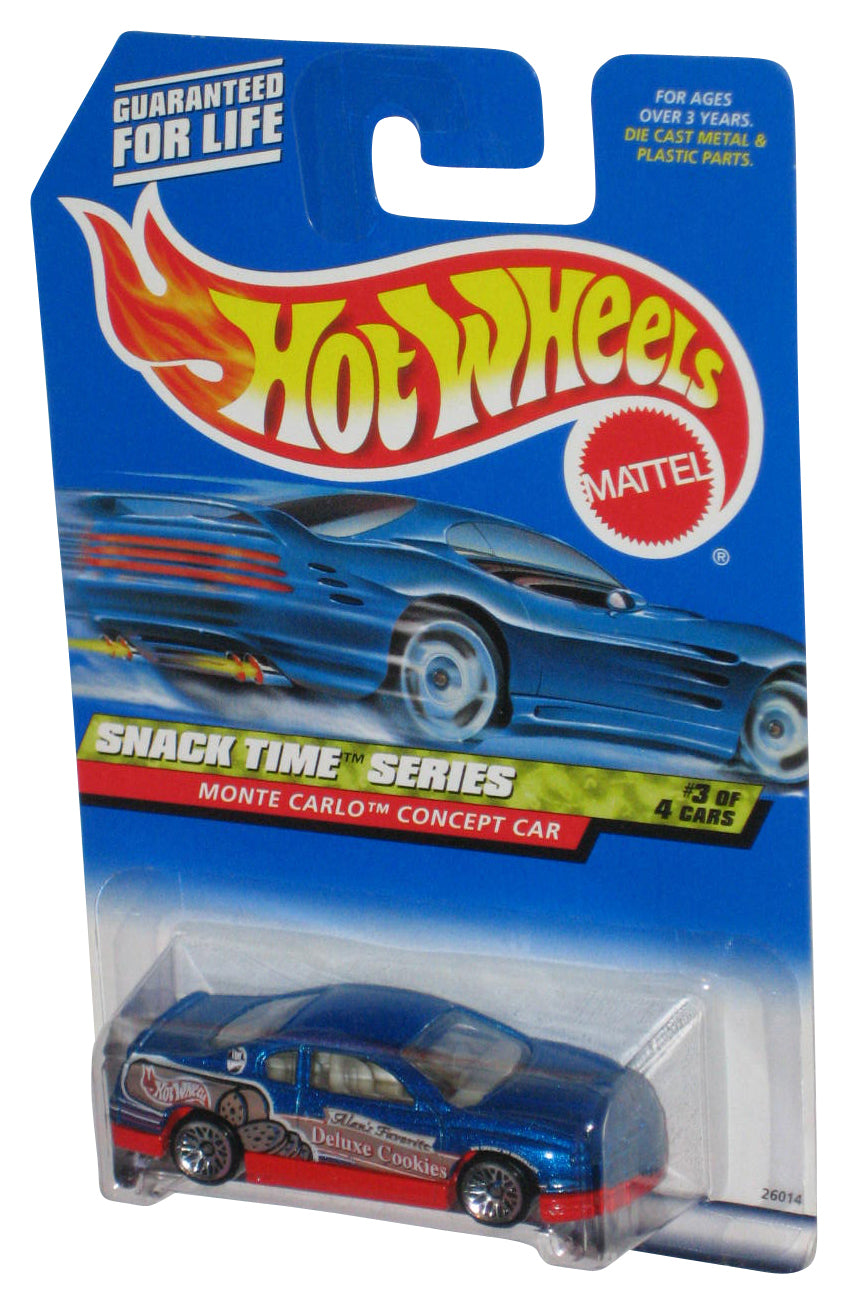 Hot Wheels Snack Time Series 3/4 (2000) Blue Monte Carlo Concept Car #015 - (Alan's Favorite Deluxe Cookies)