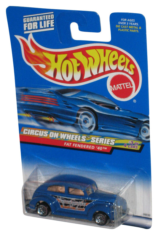 Hot Wheels Circus On Wheels 3/4 (1999) Blue Fat Fendered '40 Toy Car #027