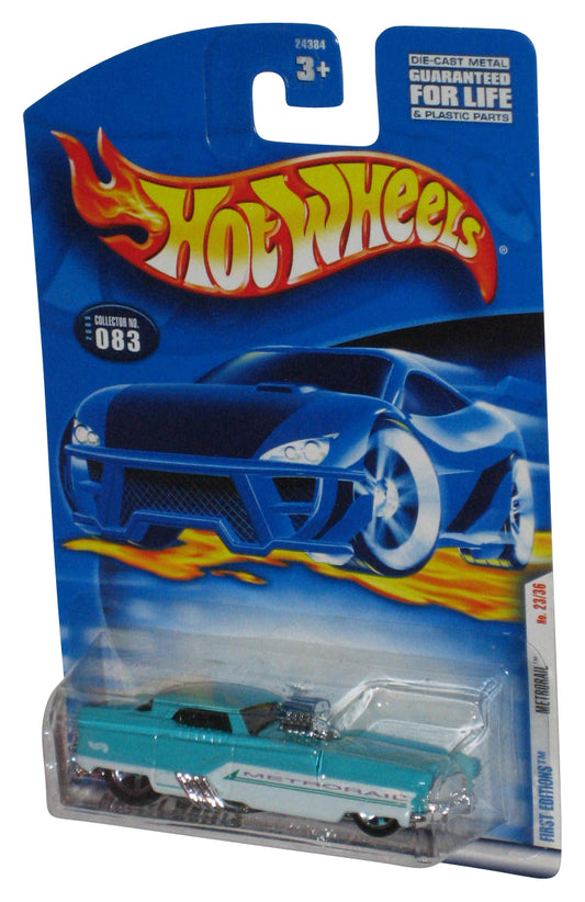 Hot Wheels First Editions Metrorail (2000) Blue Die-Cast Toy Car #083
