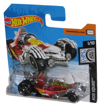 Hot Wheels Rod Squad (2019) Red Tur-Bone Charged Toy Car 1/10 - (Short Card)